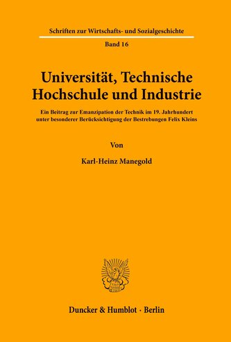 Universität, Technische Hochschule und Industrie.