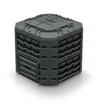 Kompostér COMPOGREEN VARIO 650 l - barva: černá