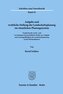 Aufgabe und rechtliche Stellung der Landschaftsplanung im räumlichen Planungssystem.
