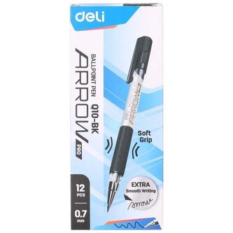 Pióro kulkowe Arrow Pro 0,7mm czarne (12szt)