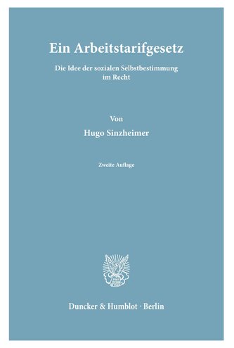 Ein Arbeitstarifgesetz.