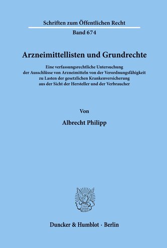Arzneimittellisten und Grundrechte.