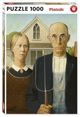 Puzzle Wodd: Americká gotika 1000 dílků