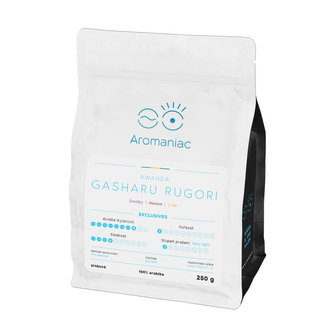 Káva Aromaniac Rwanda Gasharu Rugori - zrnková, 250 g