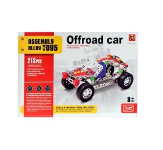 Klocki konstrukcyjne metalowe 213el