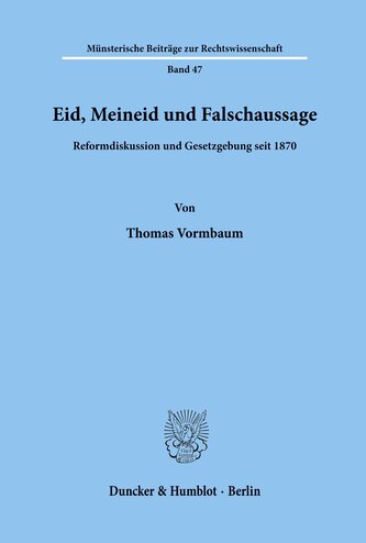 Eid, Meineid und Falschaussage.
