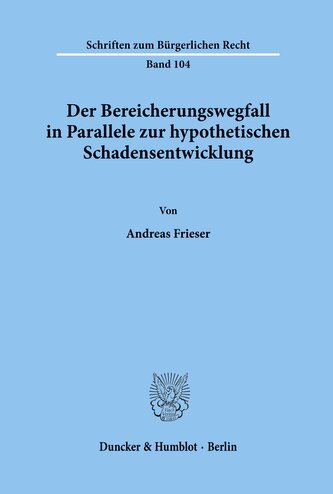 Der Bereicherungswegfall in Parallele zur hypothetischen Schadensentwicklung.