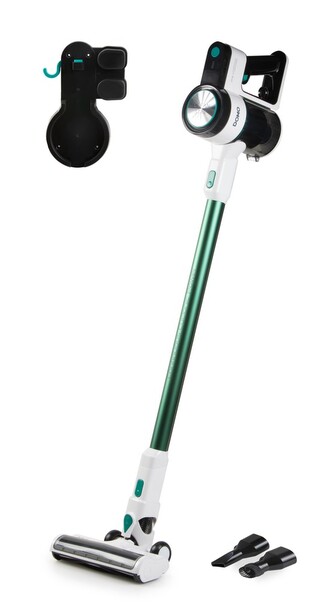 Tyčový aku vysavač 2v1 - 21.6 V - DOMO DO241SV, Li-ion 21,6 V DC 2000 mAh, 10 kPa