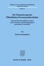 Die Finanzierung des Öffentlichen Personennahverkehrs.