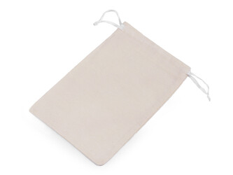 Dárkový pytlík 11x16 cm bavlněný - 50 ks - 1 režná světlá