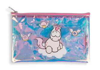 NICI Piórnik-kosmetyczka Theodor 20x13cm with rainbow 43546