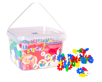 FEUCHTMANN STECKI Geo Construction Set, 900 g, plastová stavebnice