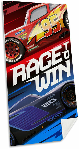 Ręcznik kąpielowy / plażowy Cars 140x70 WD19455 Kids Euroswan