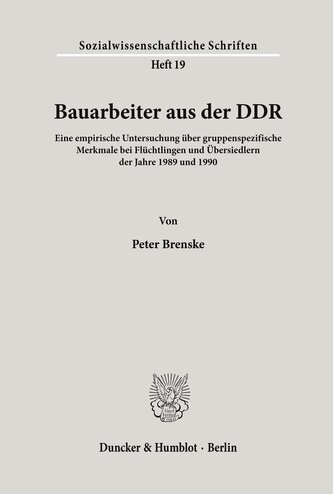 Bauarbeiter aus der DDR.