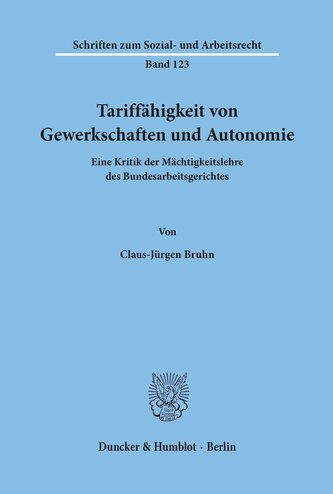 Tariffähigkeit von Gewerkschaften und Autonomie.