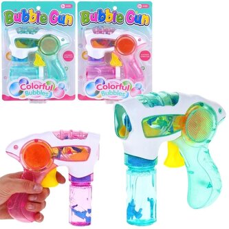 Pistolet na bańki ze światłem MIX