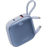 Energea Bazic GoPower Fusion powerbanka 10000mAh s kabely modrá