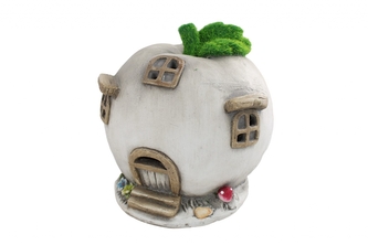 Dekorativní domeček LED se zelenou střechou, 18,5 x 18,5 cm