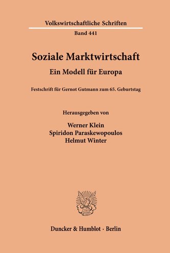 Soziale Marktwirtschaft.