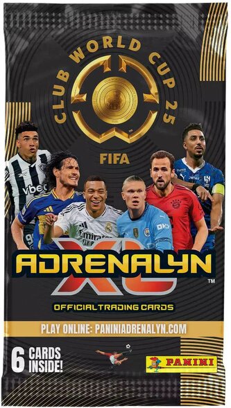 PANINI FIFA Club World Cup 2025 sběratelské karty 6ks Adrenalyn XL booster