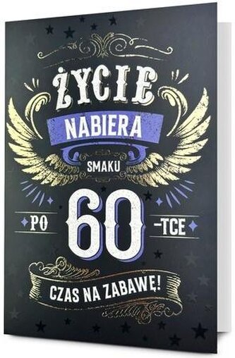 Karnet B6 Urodziny 60
