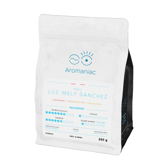 Káva Aromaniac Peru Luz Mely Sanchez - zrnková, 250 g