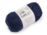 Pletací příze Jeans Bamboo 50 g - 1 ks - 18 (125) modrá tmavá