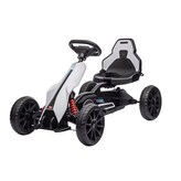 Dětská šlapací motokára Go-kart Baby Mix Speedster bílá