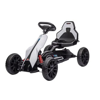 Dětská šlapací motokára Go-kart Baby Mix Speedster bílá