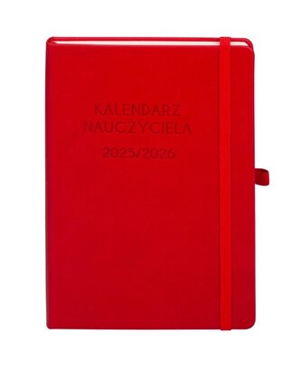 Kalendarz 2025/2026 A5 nauczyciela TDW czerwony