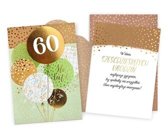Karnet Urodziny 60