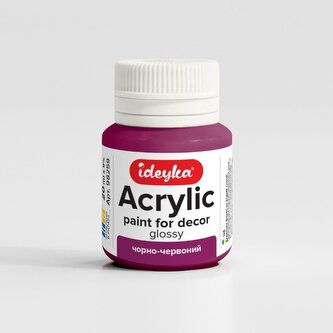 Farba akrylowa Czerń i czerwień 20ml