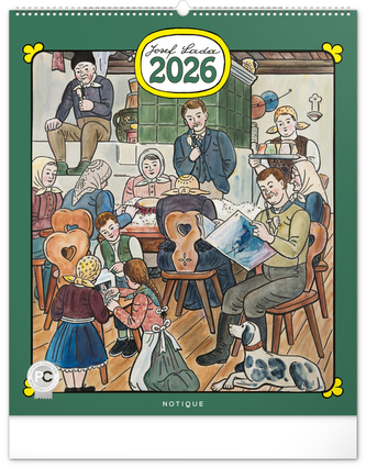 Kalendář 2026 nástěnný: Josef Lada, 48 x 56 cm