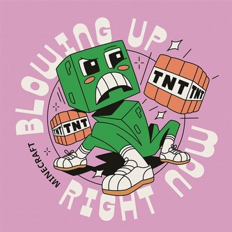 Obraz na plátně Minecraft - Blowing Up, 2 - 30×30 cm