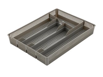 VLOŽKA DO ZÁSUVKY PLASTOVÁ AŽUROVÁ SVĚTLE ŠEDÁ -BEN