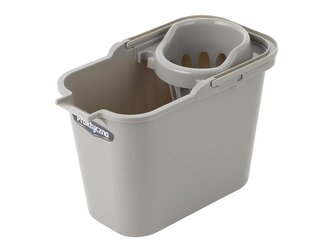 OBDÉLNÍKOVÉ PLASTOVÉ VĚDRO SE ŽDÍMAČEM 12L SVĚTLE ŠEDÉ -BEN