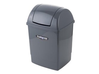 PLASTOVÝ ODPADKOVÝ KOŠ  KLIP 26L TMAVĚ ŠEDÝ -BEN