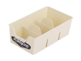 PLASTOVÝ ORGANIZÉR S 22X13,5X7,5CM KRÉMOVÝ -BEN