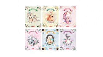 Zeszyt A5/32K Linia podwójna Fairy animals (10szt)