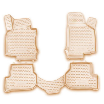 Gumové autokoberce VW Golf VI. 2008-2012 (béžové)