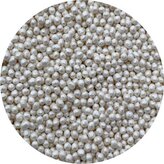 Cukrové perličky bíle metalické 2mm 1kg - I LOVE CAKES