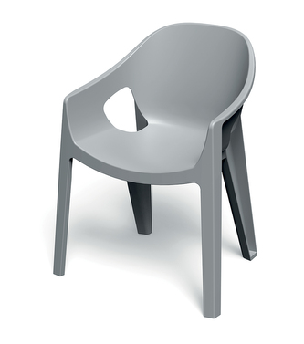 Židle s područkami PREMO 650x560x825 - barva: světlá šedá