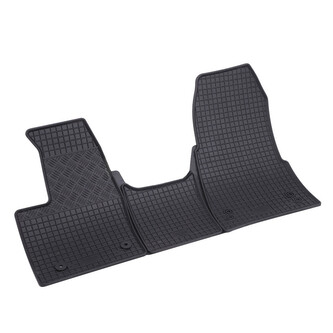 Gumové autokoberce Ford Transit / Tourneo Custom 2018-2023 (2 i 3 místa, automat)