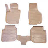 Gumové autokoberce Škoda Superb II. 2008-2015 (béžové)