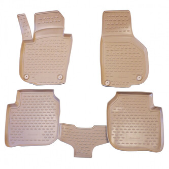 Gumové autokoberce Škoda Superb II. 2008-2015 (béžové)
