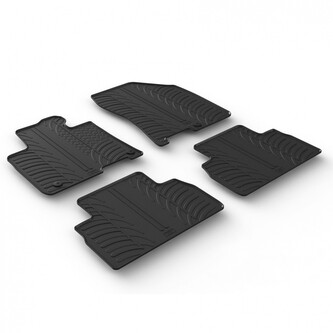 Gumové autokoberce Hyundai Santa Fe 2018-2020 (rozteč fixací 40,5cm)