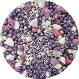 Cukrové zdobení Fialová krása 80g - I LOVE CAKES