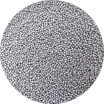 Cukrové perličky metalické stříbrné 3-4mm 80g - I LOVE CAKES
