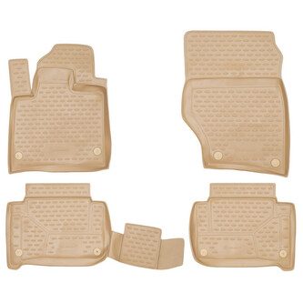 Gumové autokoberce Audi Q7 2006-2015 (béžové)