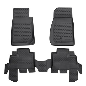 Gumové autokoberce Jeep Wrangler 2007-2018 (4 dveře)